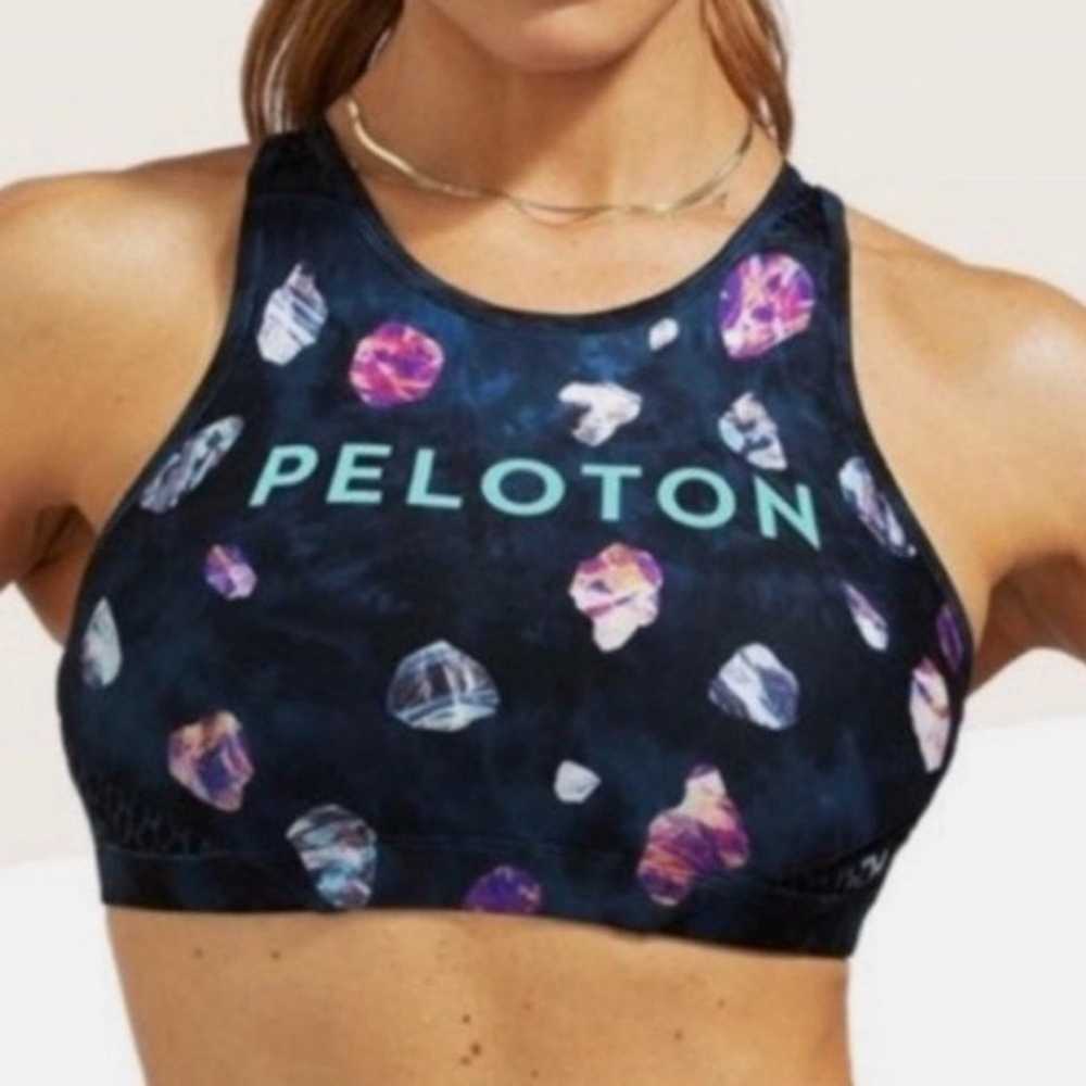 Peloton x Wear It To Heart Asteroid High Neck Bra Sz S EUC